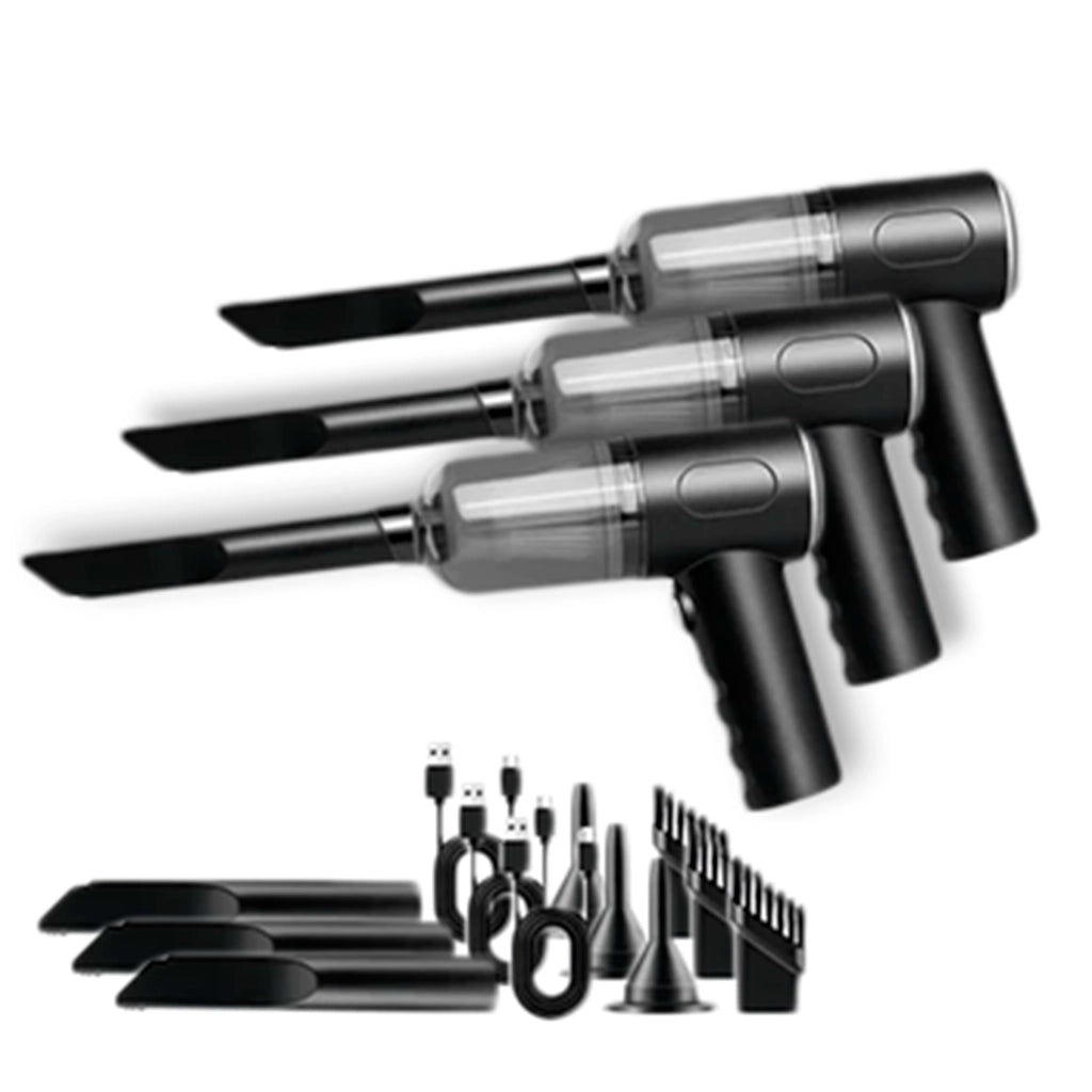mini aspirador portatil usb recarregavel kit 3