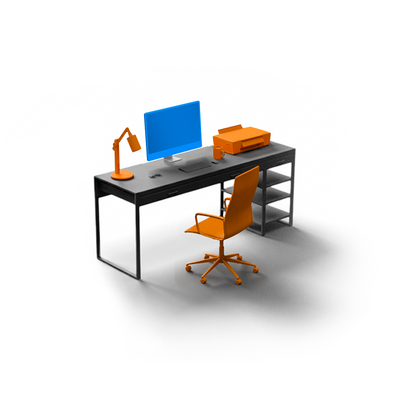 Acessórios para escritório e setup de trabalho