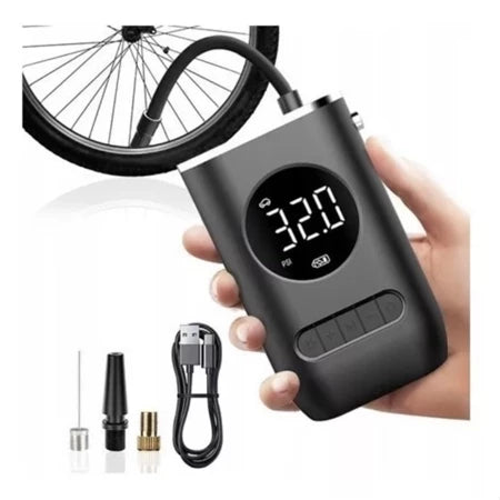 compressor de ar portatil com funcoes de display.