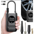 compressor de ar portatil preto com display digital
