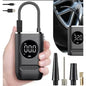compressor de ar portatil preto com display digital