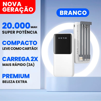 power bank 20000mah powermax branco