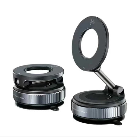 suporte para celular preto ventosa vacuo