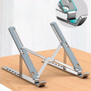 suporte para notebook ajustável ergonômico dobrável em metal